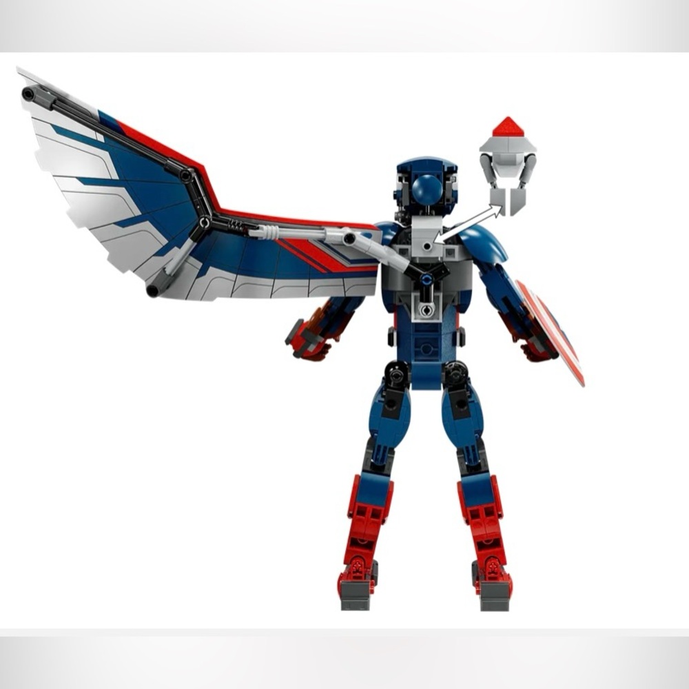 New LEGO Marvel Super Heroes 76296 New Captain America Construction Figure - Picture 4 of 9